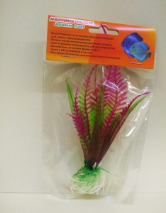 Искусственное растение Папоротник бордово-зеленый, 10 см