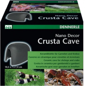 Декоративный элемент для нано-аквариумов Dennerle Nano Decor Crusta Cave, керамическая пещера для кр