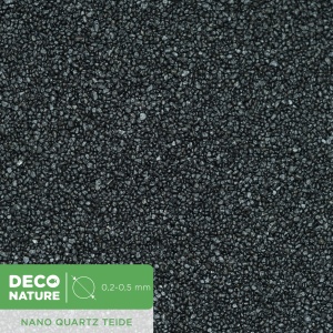 DECO NATURE NANO QUARTZ TEIDE - Черный кварцевый песок фракции 0.2-0.5 мм, 3,5л