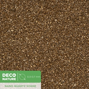 DECO NATURE NANO QUARTZ SOGNE - Коричневый кварцевый песок фракции 0.3-0.7 мм, 1л