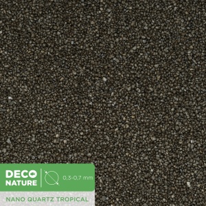 DECO NATURE NANO QUARTZ TROPICAL - Коричнево-черный кварцевый песок фракции 0.3-0.7 мм, 3,5л