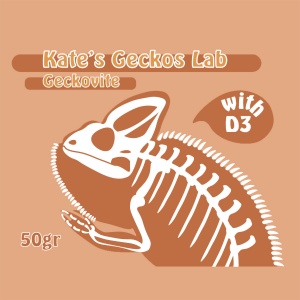 Kate's Geckos  Lab Витаминно-минеральный комплекс для рептилий с D3  50 г.