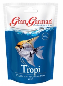 Gran Gurman Tropi, корм для золотых рыбок, пакет 30г
