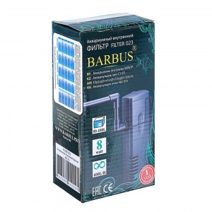 BARBUS внутренний фильтр для аквариума КРИСТАЛЛ 8W 600л/ч до 80л