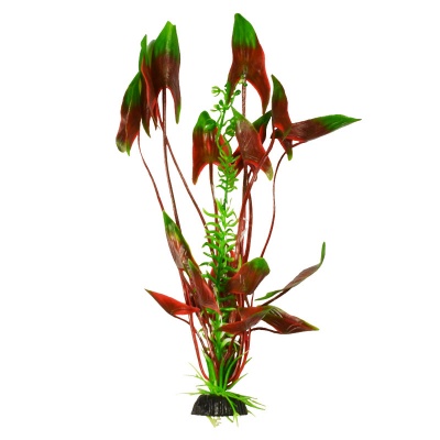 Пластиковое растение Plant 008 - Водная Кала Зеленое с коричневым, 20 см