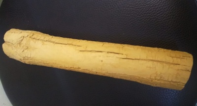 Трубка керамическая сквозная прямая Коряга 28 см, диаметр 4 см